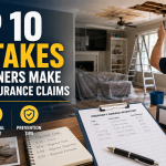 Top 10 Mistakes Homeowners Make During Insurance Claims